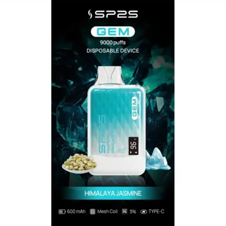 SP2S GEM9000口拋棄式電子煙｜高清顯示屏｜持久煙感｜精緻設計