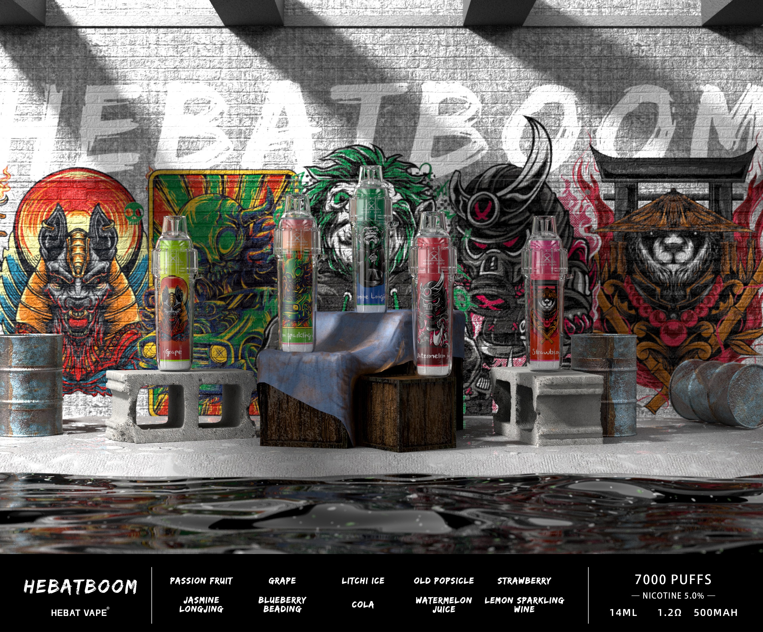Hebat BOOM 7000 Puffs 一次性Vape 喜貝電子煙 台灣批發 Hebat BOOM 7000 Puffs 一次性Vape 喜貝電子煙 台灣批發:圖片 8